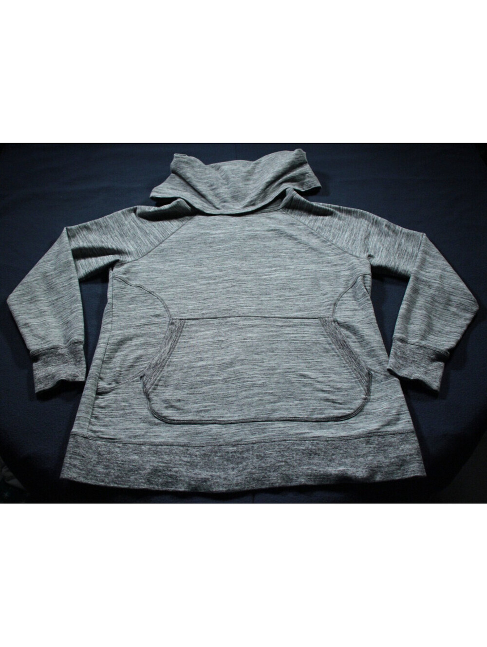 Women's L.L. Bean Gray Cowl Neck Sweatshirt XL Gray 506908 LL